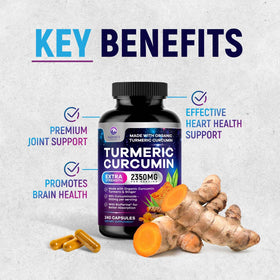 Nature's Peak Complément Alimentaire Curcuma ingrédients sur l'étiquette