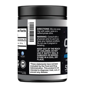 Nature's Peak créatine monohydrate 5000mg poudre pure sur table