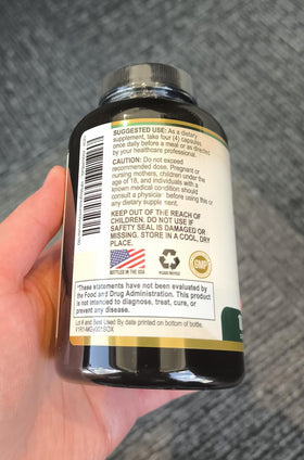 Nature's Peak Magnésium Glycinate 2000 mg avec des éléments naturels en arrière-plan