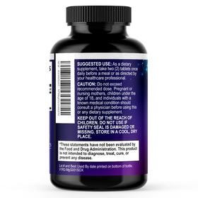 Nature's Peak Magnésium Glycinate sur une table avec d'autres compléments