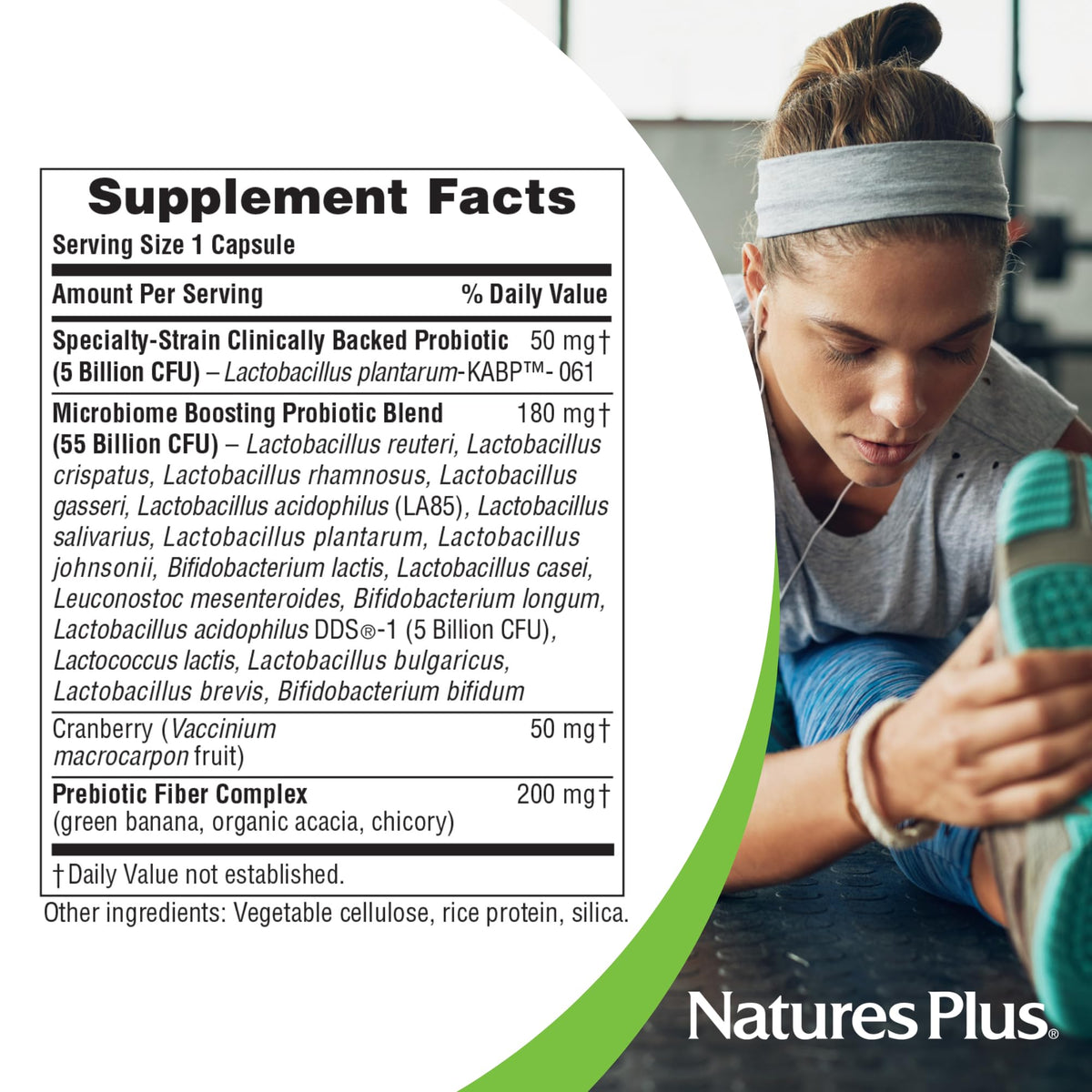 Nature's Plus GI Natural Probiotic Women 30 capsules avec canneberge
