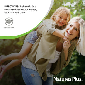 Nature's Plus GI Natural Probiotic Women 30 capsules sur fond blanc