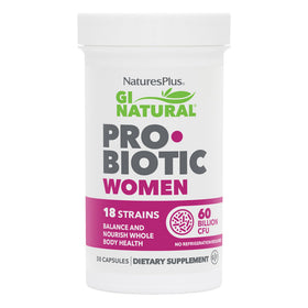 Nature's Plus GI Natural Probiotic Women 30 capsules vue de face