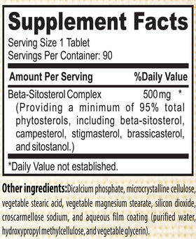 Nature's Potent Beta Sitosterol étiquette du produit