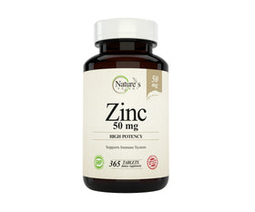 Nature's Potent Zinc 50 mg 365 tablettes vue de face