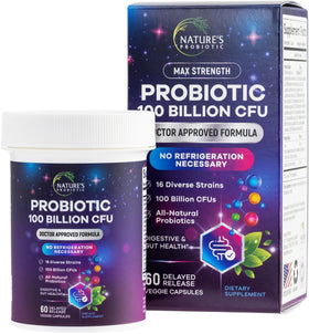 Nature's Probiotic 100 milliards CFU 60 capsules vue avant