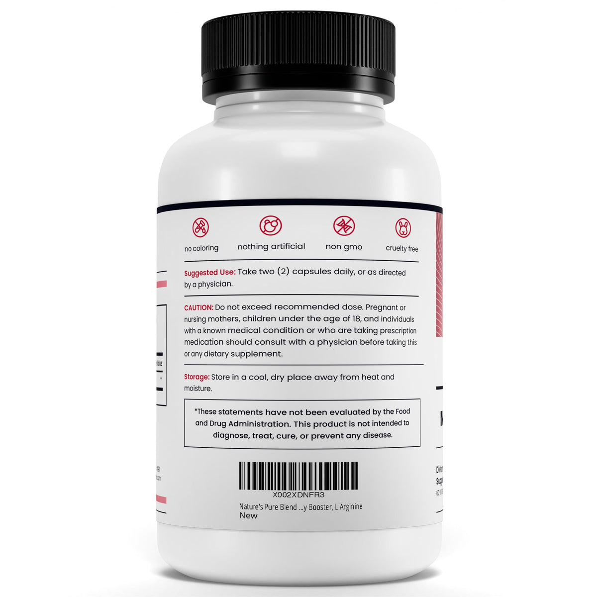 Nature's Pure Blend capsules de betterave bio sur fond blanc