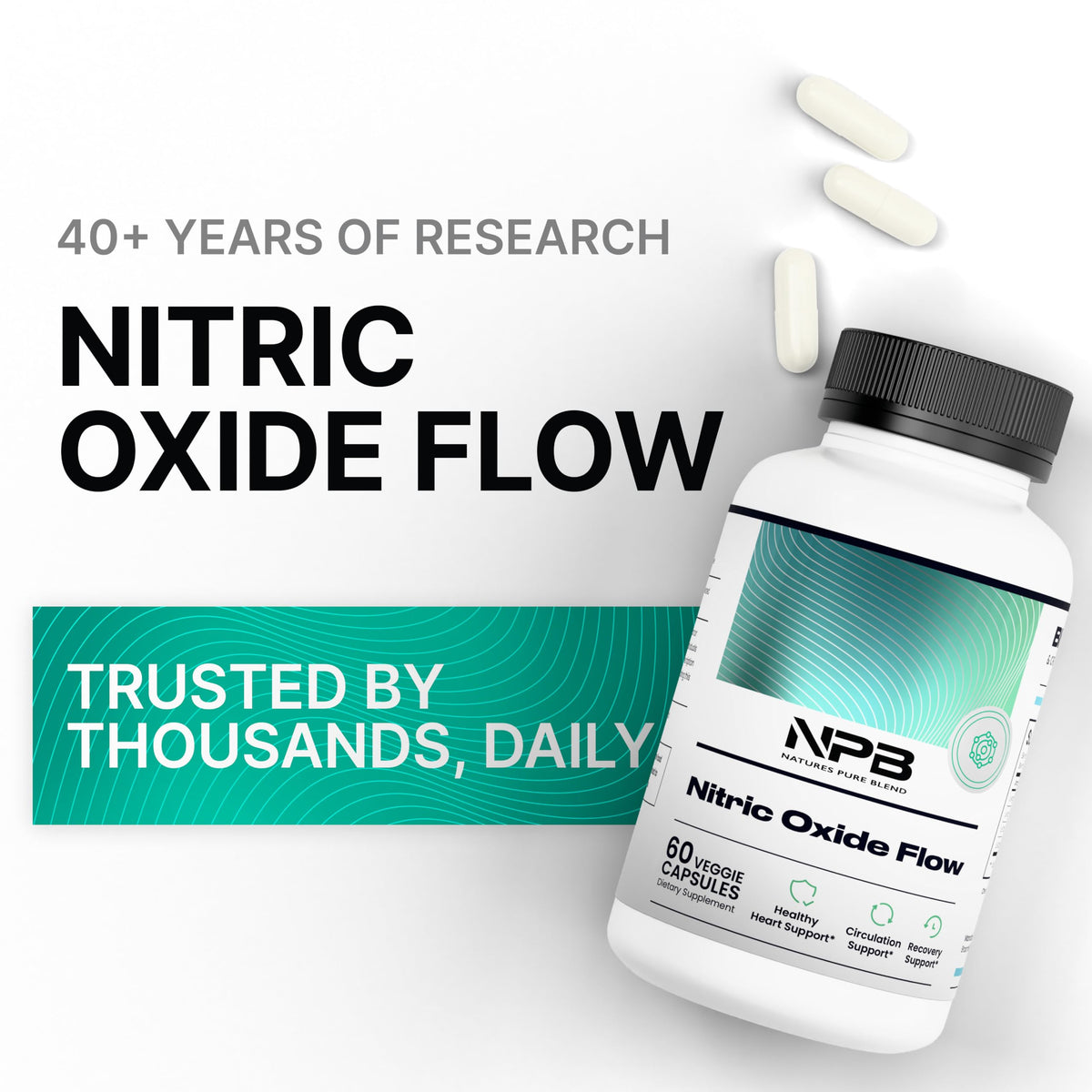 Nature's Pure Blend L-Arginine L-Citrulline 1500MG bottle and capsules
