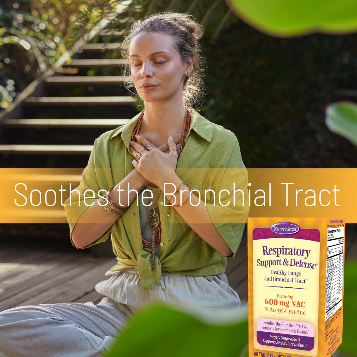 Nature's Secret Soutien Respiratoire 109g avec d'autres suppléments