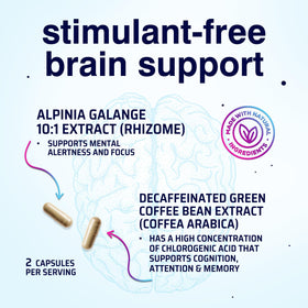 Nature's Strength Complément Alimentaire Mémoire 120 Capsules avec un verre d'eau