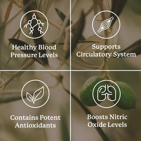 Nature's Sunshine Blood Pressurex 60 capsules avec un verre d'eau