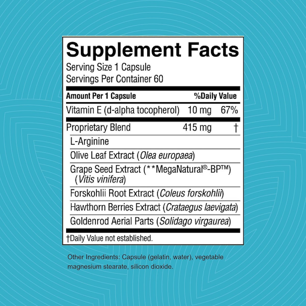 Nature's Sunshine Blood Pressurex 60 capsules présentation