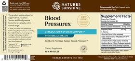 Nature's Sunshine Blood Pressurex 60 capsules vue de côté