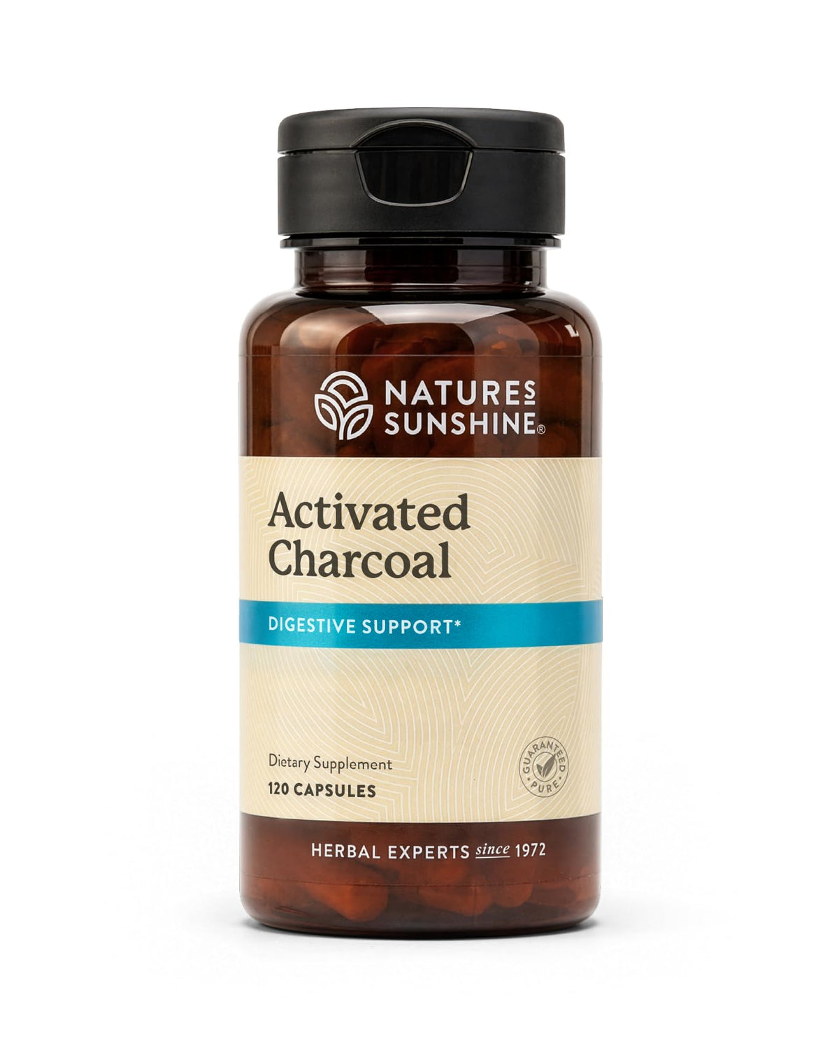 Nature's Sunshine Charbon Actif 120 Capsules en boîte