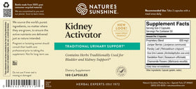 Nature's Sunshine Complément Alimentaire Rein 100 Capsules avec ingrédients naturels