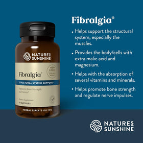 Nature's Sunshine Fibralgia 90 Capsules avec étiquette
