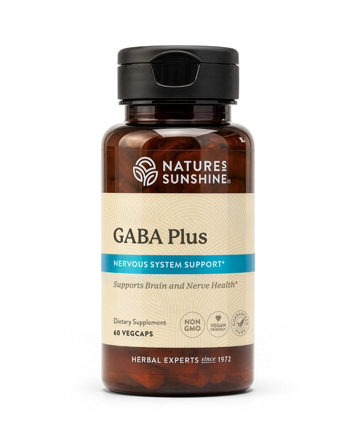 Nature's Sunshine GABA Plus 60 capsules vue avant avec étiquette
