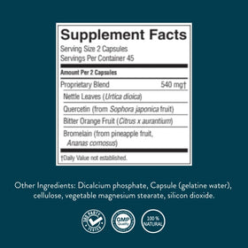 Nature's Sunshine HistaBlock 90 capsules avec des ingrédients naturels autour