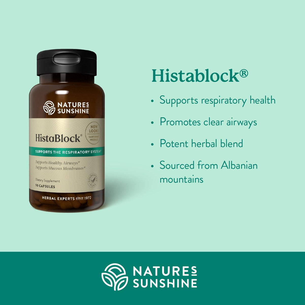 Nature's Sunshine HistaBlock 90 capsules ouvertes avec capsules visibles