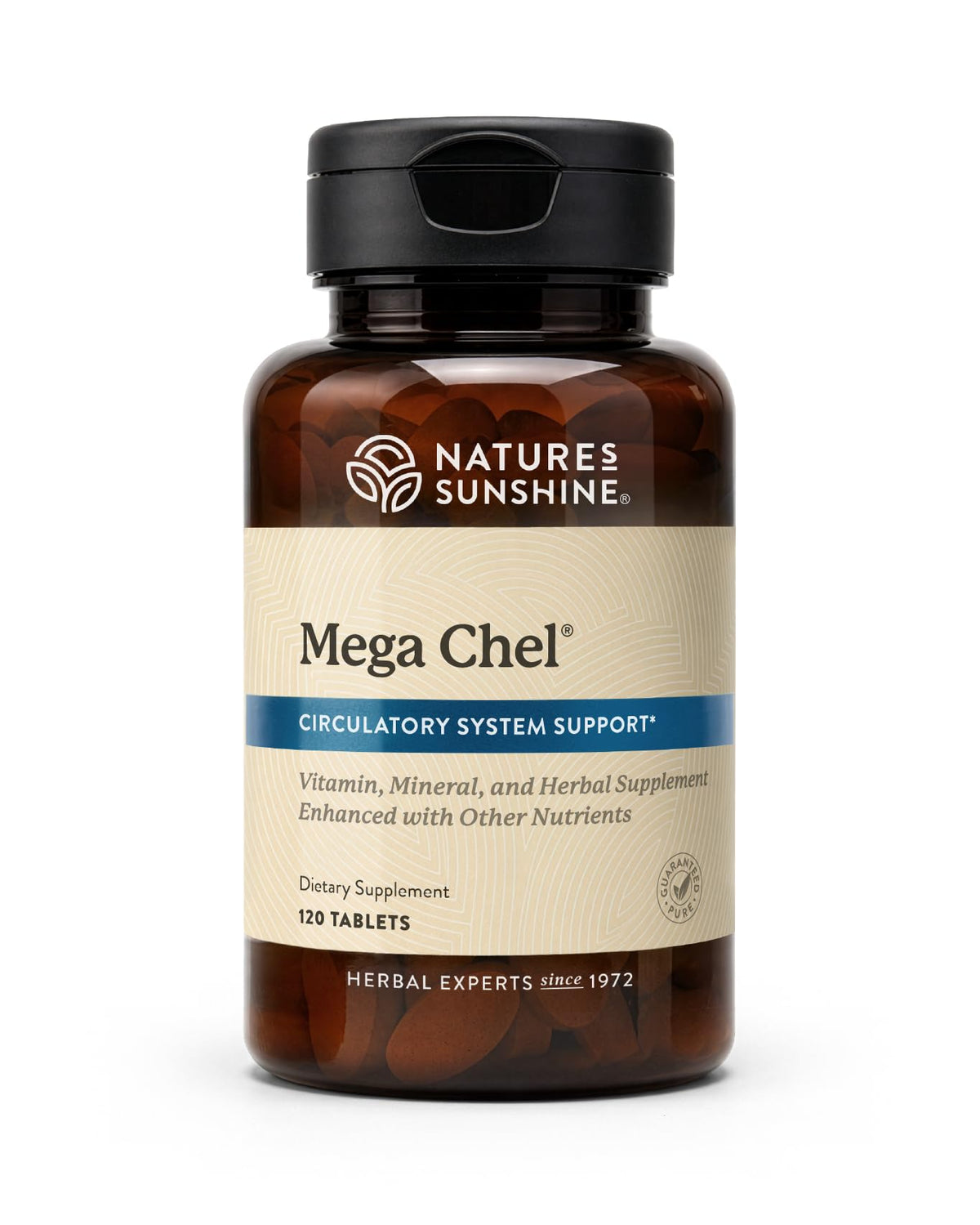 Nature's Sunshine Mega-Chel 120 comprimés vue de face