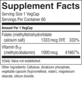 Nature's Sunshine Methyl Combo 60 Capsules côté