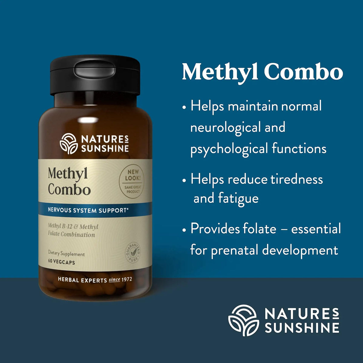 Nature's Sunshine Methyl Combo 60 Capsules vue arrière