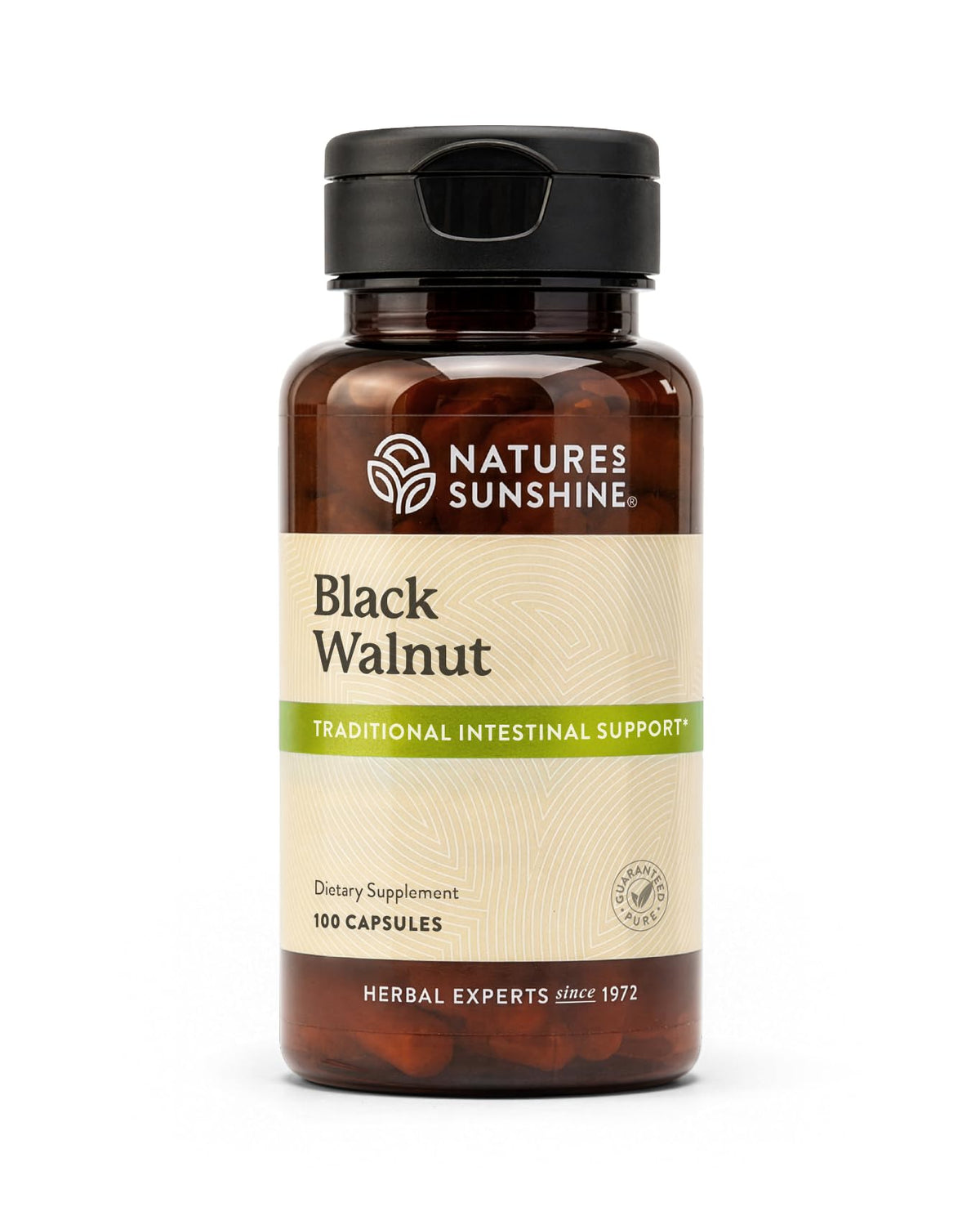 Nature's Sunshine Noix Noir 100 capsules vue de face