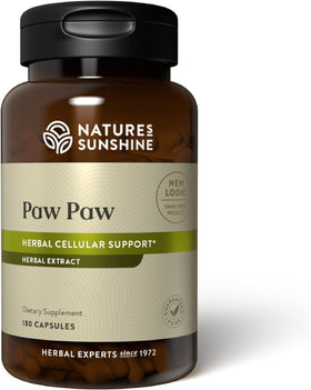 Nature's Sunshine Paw Paw Cell-Reg 180 capsules, avant de l'emballage