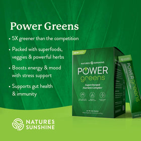 Nature's Sunshine Power Greens 499g emballage