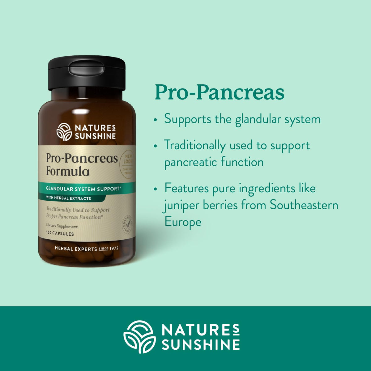 Nature's Sunshine Pro-Pancreas flacon avec capsules