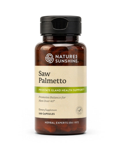 Nature's Sunshine Saw Palmetto 100 capsules, vue avant de l'emballage