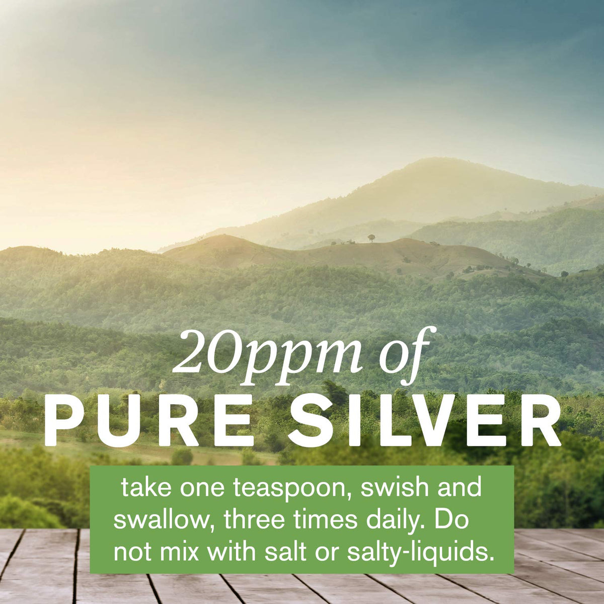 Nature's Sunshine Silver Shield Liquide 20ppm dans un environnement de cuisine