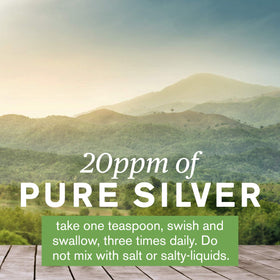 Nature's Sunshine Silver Shield Liquide 20ppm dans un environnement de cuisine