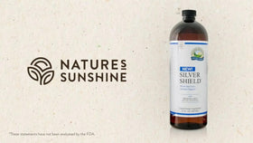 Nature's Sunshine Silver Shield Liquide 32 Fl Oz sur fond blanc