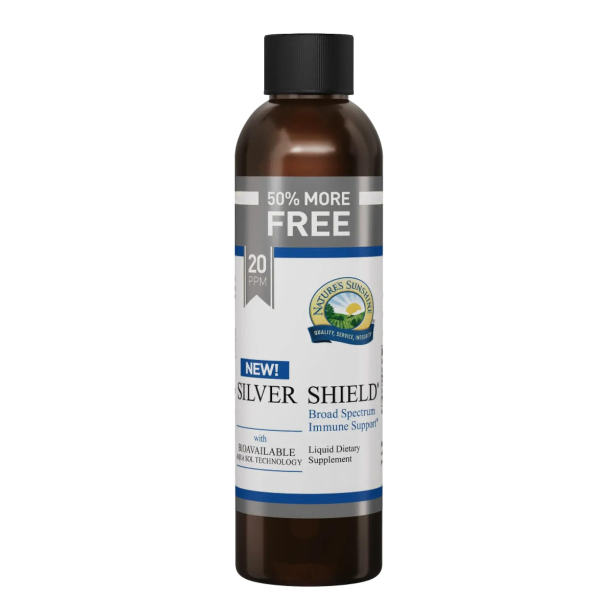 Nature's Sunshine Silver Shield liquide 6 Fl Oz avec étiquette