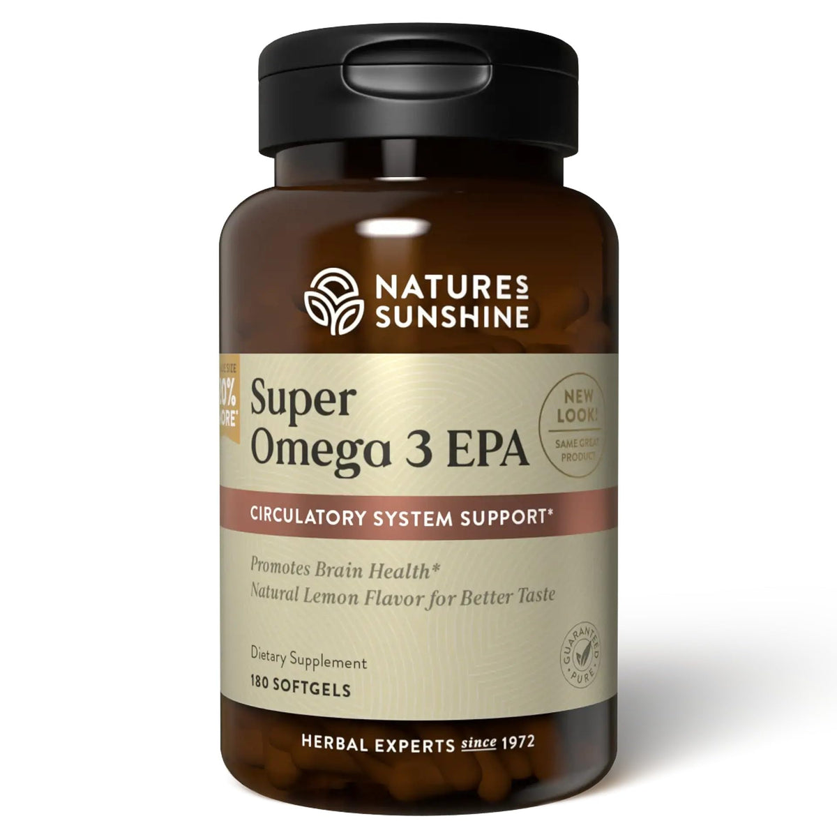 Nature's Sunshine Super Omega-3 EPA 180 gélules molles vue de face