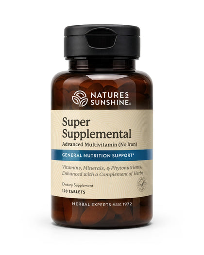 Nature's Sunshine Super Supplemental 120 comprimés vue de face