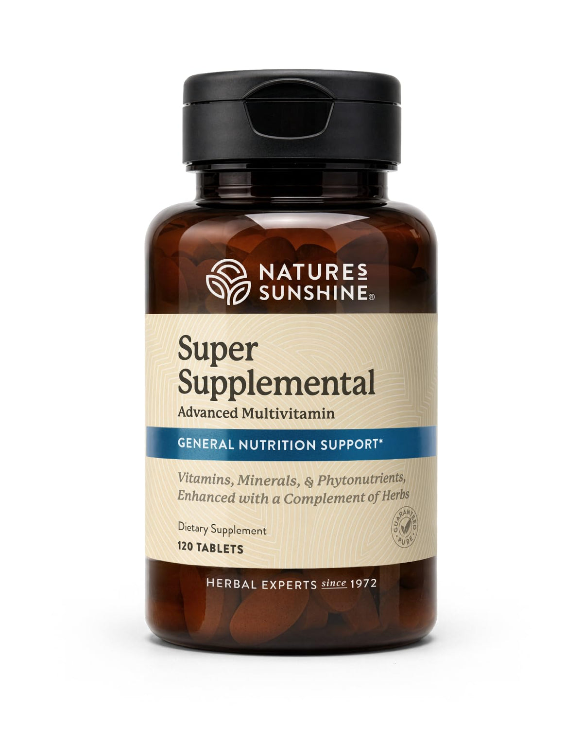 Nature's Sunshine Super Supplemental 120 comprimés vue de face