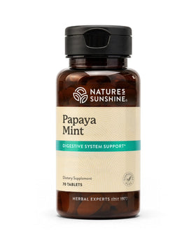 Nature's Sunshine Tablettes à Mâcher Papaye Menthe 70 Ct - vue de face