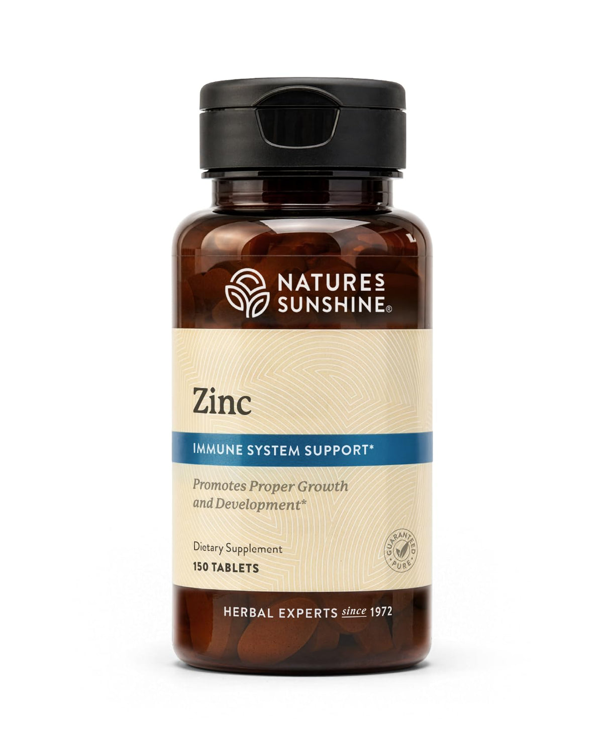 Nature's Sunshine Zinc 25mg boîte de 150 comprimés vue de face