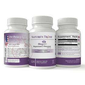 Nature's Trove Magnésium L-Thréonate 2000 mg - Détails de l'étiquette du produit