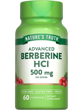 Nature's Truth Berberine HCl 500 mg 60 capsules front view