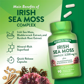 Nature's Truth Capsules de Mousse Irlandaise avec ingrédients naturels