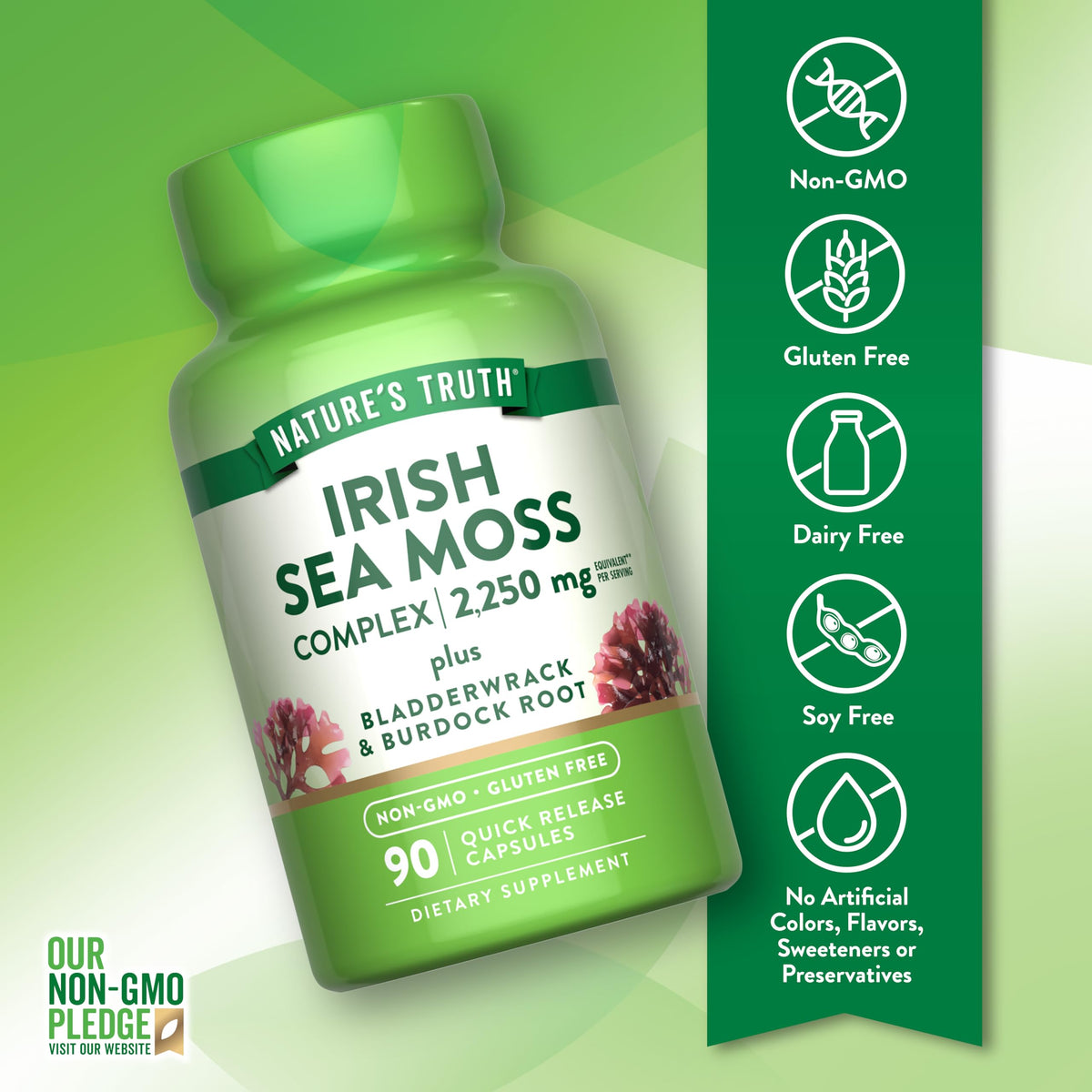 Nature's Truth Capsules de Mousse Irlandaise emballage