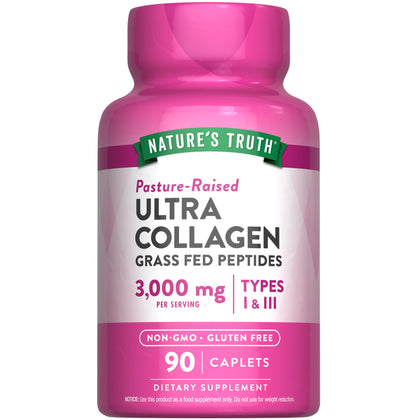 Nature's Truth Collagen Peptides 90 Caplets vue de face
