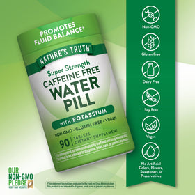 Nature's Truth Complément Alimentaire Eau comprimés sur fond neutre