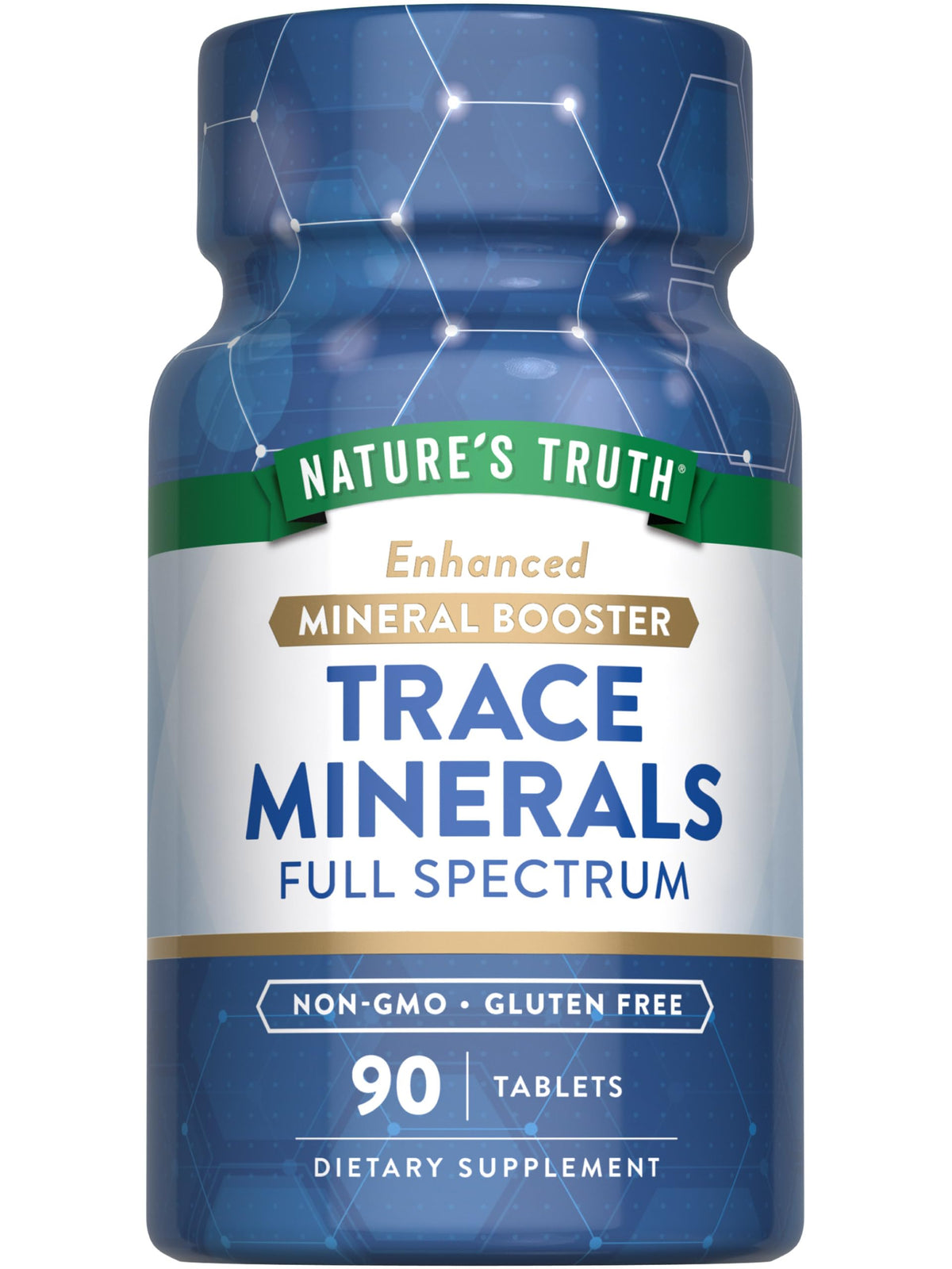 Nature's Truth Complément Alimentaire Minéraux Trace 90 Comprimés, vue avant