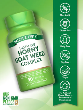 Nature's Truth Complex Horny Goat Weed 90 capsules sur une table