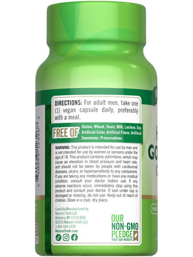 Nature's Truth Complex Horny Goat Weed capsules dans la main