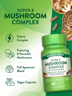 Nature's Truth Complexe de Champignons, vue de près des capsules